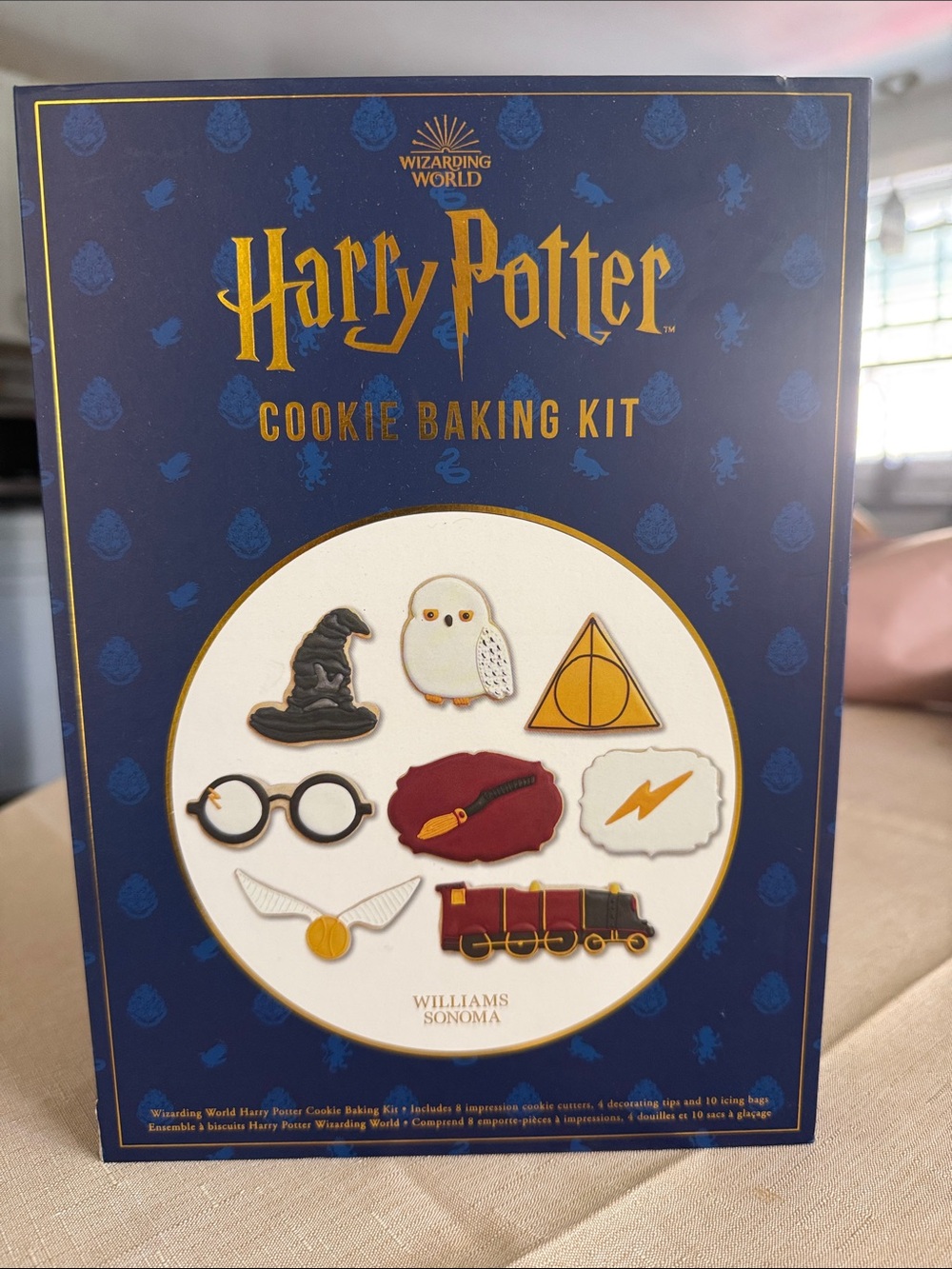 Williams Sonoma Harry Potter Cookie Baking Kit – Navy & Gold Packaging